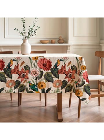 Mint Rugs Tafellaken "Tropical Edna" crème/lichtroze