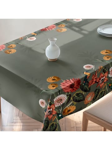 Mint Rugs Tafellaken "Floral And Tropical Edna" groen/lichtroze/geel