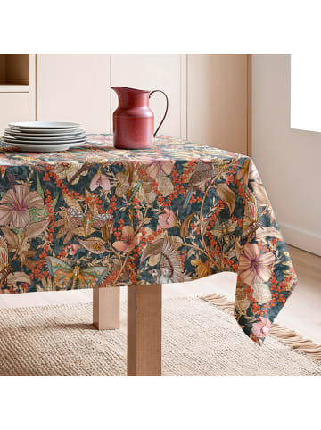Mint Rugs Tafellaken "Tropical Fabiola" blauw/beige