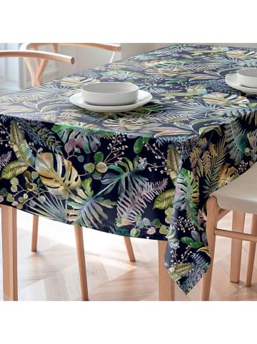 Mint Rugs Obrus "Floral And Tropical Ela" w kolorze czarno-zielonym