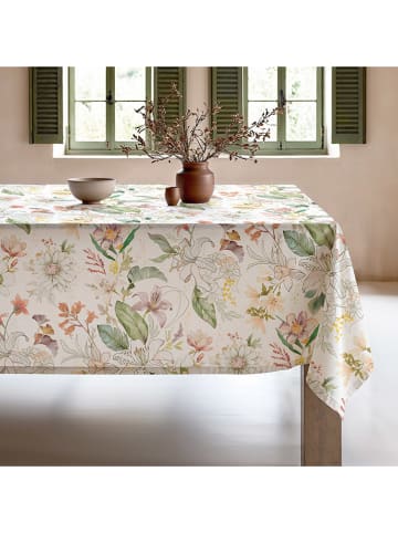 Mint Rugs Tafellaken "Aina" crème/groen/lichtroze
