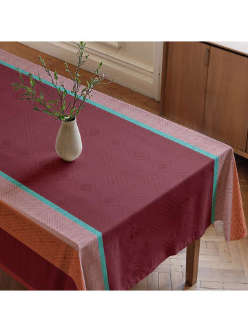 Mint Rugs Tischdecke "Valdiviana" in Bordeaux/ Rosa