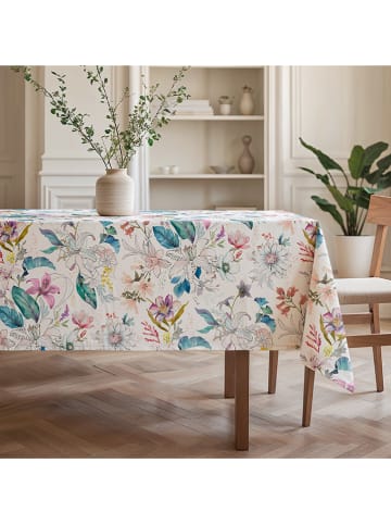 Mint Rugs Tafellaken "Aina" wit/turquoise/lichtroze