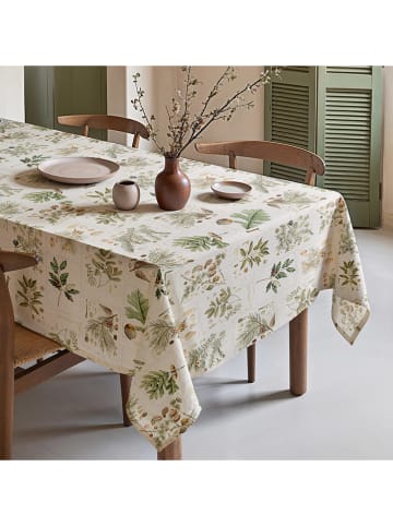 Mint Rugs Tafellaken "Botanical" crème/groen