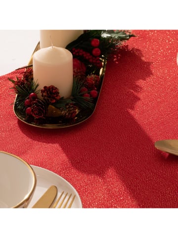 mint Deco 2-delige set: placemats "Christmas Evolet" rood - (L)50 x (B)40 cm