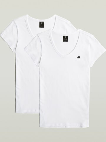 G-Star 2-delige set: shirts wit