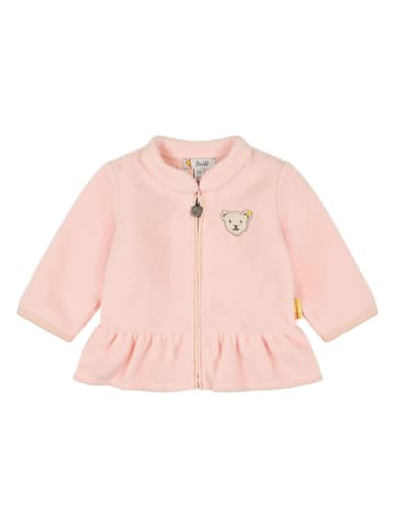 Steiff Fleece jas lichtroze
