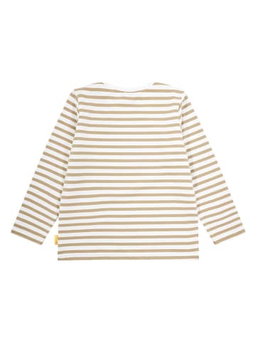 Steiff Longsleeve in Weiß/ Beige