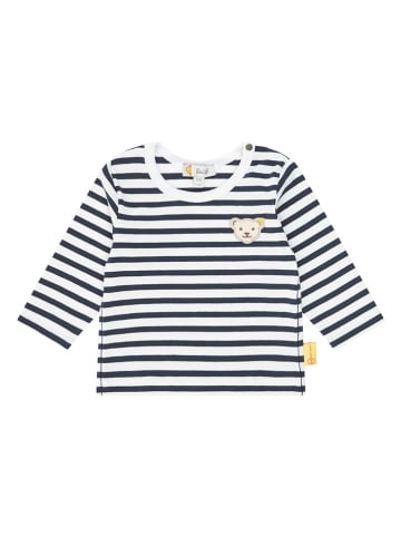 Steiff Longsleeve wit/donkerblauw