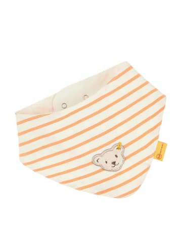 Steiff Dreieckstuch in Orange/ Creme