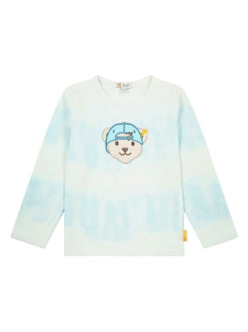 Steiff Longsleeve in Hellblau/ Creme