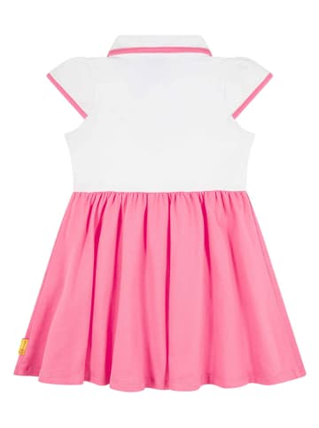 Steiff Kleid in Pink/ Weiß