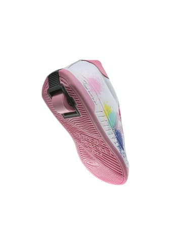 Breezy Rollers Sneakers mit Rollen in Weiß/ Rosa/ Bunt