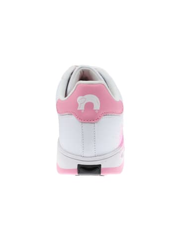 Breezy Rollers Sneakers mit Rollen in Weiß/ Rosa/ Bunt