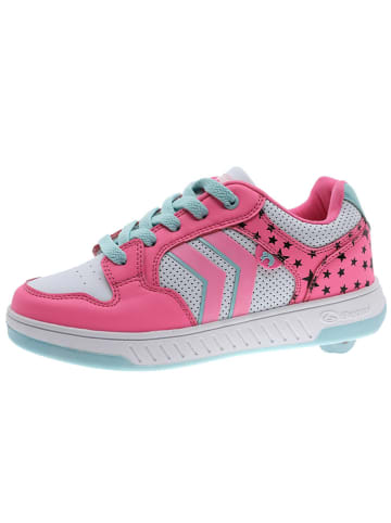 Breezy Rollers Sneakers met wielen roze/wit/lichtblauw