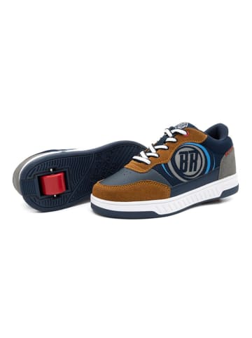 Breezy Rollers Sneakers mit Rollen in Dunkelblau/ Braun