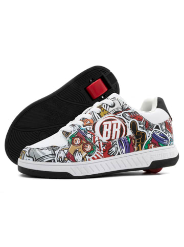 Breezy Rollers Sneakers mit Rollen in Weiß/ Bunt