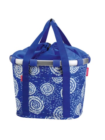 Asista Fahrradkorb "KLICKfix" in Blau - (B)35 x (H)26 x (T)28 cm