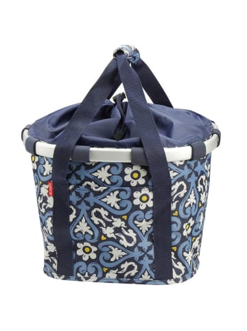 Asista Fahrradkorb "KLICKfix" in Blau/ Weiß - (B)35 x (H)26 x (T)28 cm