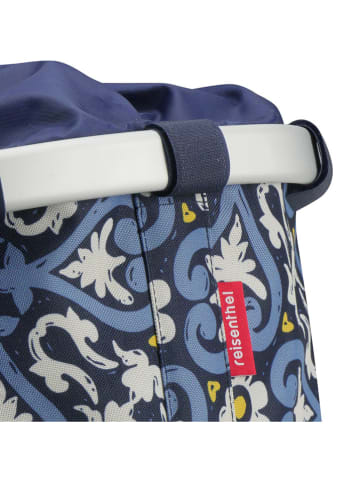 Asista Fahrradkorb "KLICKfix" in Blau/ Weiß - (B)35 x (H)26 x (T)28 cm