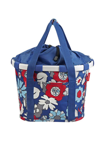 Asista Fahrradkorb "KLICKfix" in Blau/ Rot - (B)35 x (H)26 x (T)28 cm
