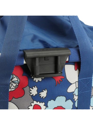 Asista Kosz rowerowy "KLICKfix" w kolorze niebiesko-czerwonym - 35 x 26 x 28 cm