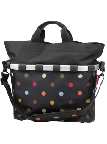 Asista Kosz rowerowy "KLICKfix" w kolorze czarnym ze wzorem - 40 x 35 x 20 cm