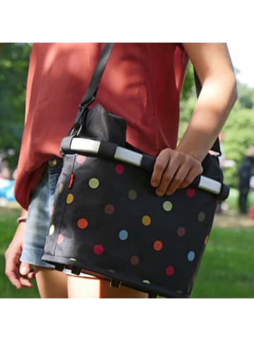 Asista Fietsmand "KLICKfix" zwart/wit - (B)40 x (H)35 x (D)20 cm