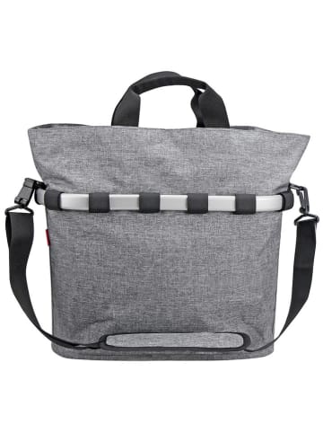 Asista Fahrradkorb "KLICKfix" in Grau - (B)40 x (H)35 x (T)20 cm