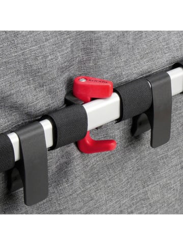 Asista Fahrradkorb "KLICKfix" in Grau - (B)40 x (H)35 x (T)20 cm