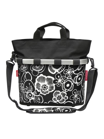Asista Fahrradkorb "KLICKfix" in Schwarz/ Weiß - (B)34 x (H)31 x (T)17,5 cm