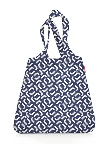 Reisenthel Einkaufstasche in Dunkelblau/ Weiß - (B)43,5 x (H)60 x (T)7 cm