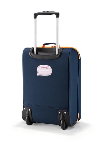 Reisenthel Softcase-Trolley "Tiger" in Dunkelblau/ Orange - (B)29 x (H)43 x (T)18 cm