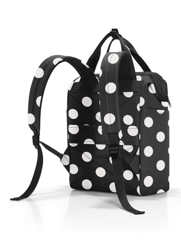 Reisenthel Rucksack "Allrounder R" in Schwarz/ Weiß - (B)31 x (H)39 x (T)17 cm