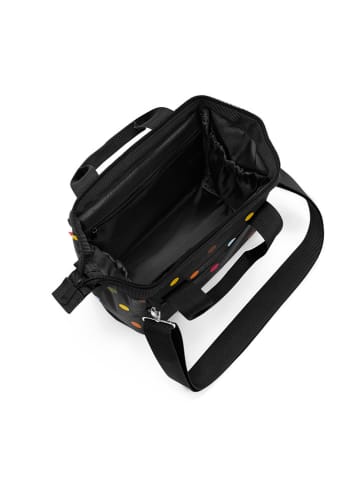 Reisenthel Umhängetasche "Allrounder" in Schwarz/ Bunt - (B)22 x (H)24 x (T)13 cm