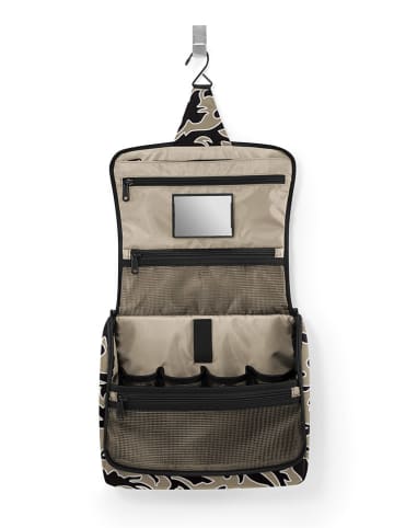 Reisenthel Kulturbeutel in Beige/ Schwarz - (B)28 x (H)23 x (T)10 cm