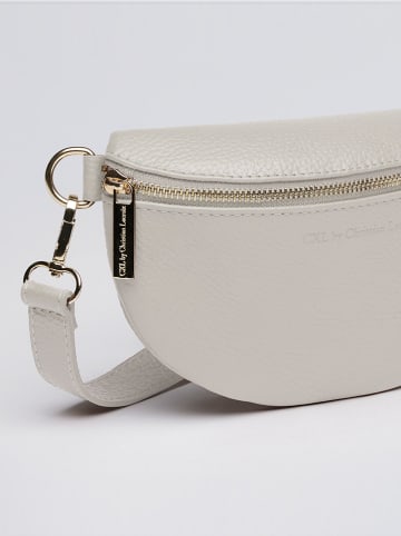CXL by Christian Lacroix Leder-Brustbeutel in Creme - (B)23 x (H)13 x (T)6 cm