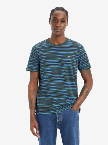 Levi's Koszulka w kolorze ciemnozielono-błękitnym