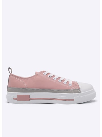 SASSYCLASSY Sneakers in Weiß/ Rosa/ Grau