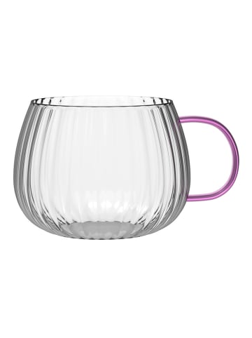 Vialli Design 2-delige set: glazen "Tulip" transparant/roe - 350 ml