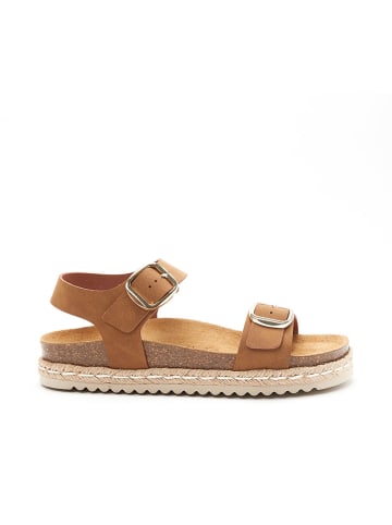 Mandel Sandalen "Ines" in Hellbraun