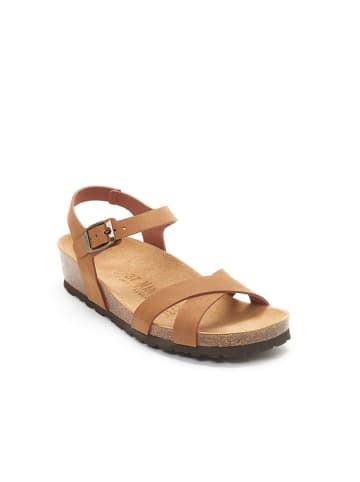 Mandel Sandalen "Sara" in Hellbraun