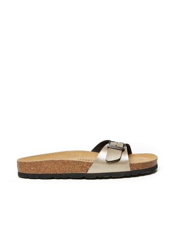 Mandel Pantoletten "Agata" in Beige