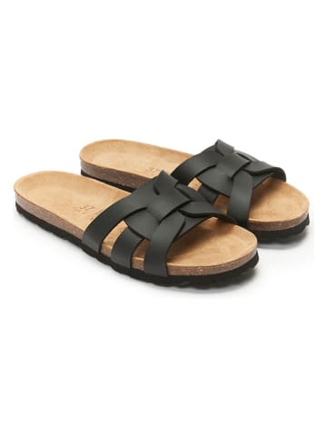 Mandel Slippers zwart