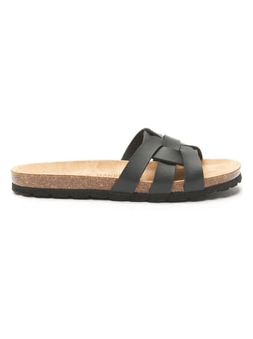 Mandel Slippers zwart