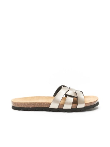 Mandel Slippers "Clara" goudkleurig