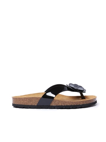 Mandel Teenslippers "Lene" zwart