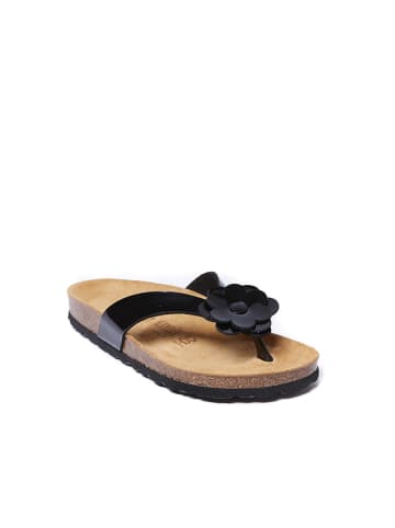 Mandel Teenslippers "Lene" zwart