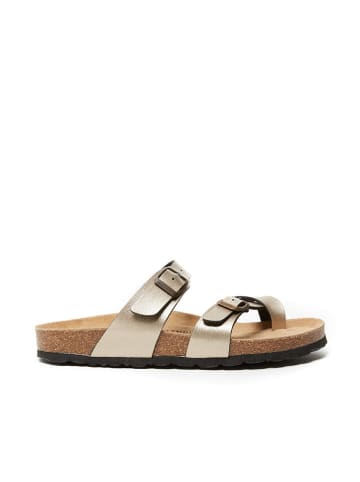 Mandel Teenslippers "Daria" goudkleurig