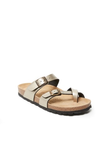 Mandel Teenslippers "Daria" goudkleurig